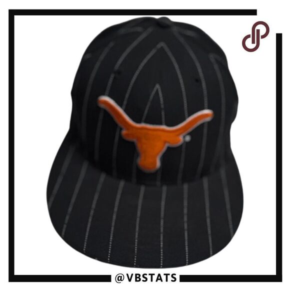 New Era Men's Texas Longhorns Official Ball Cap Black Size 7 1/8 - Picture 1 of 6